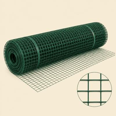 MESH 1/2"X1/2" P/COATED 1M X 25M LIGHT