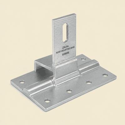 ZN/AL ROOF MOUNTING BASE 60MM